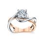 Rings Round Cut with a Band in 10K